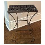 E - Ornate Metal Accent Table