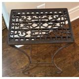 E - Ornate Metal Accent Table