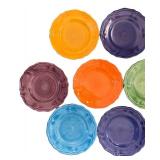 K - Piccadilly Hand-Painted Ceramic Plates Set of 8
