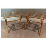 LLBR - Pair of Wooden Luggage Stands