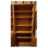 LLO - Two Wood Bookcase Cabinets
