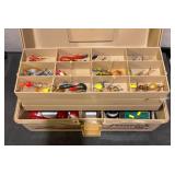 LLS - Fenwick 1080 Tackle Box, Zebco Rod, Country Mile 10 Reel & Tackle Mixed Lot