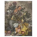 LL - Rich Earlom Van Huysum Fruit & Flowers Framed Print