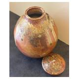 E - Drip Glazed Pottery Vessel