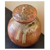 E - Drip Glazed Pottery Vessel