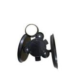 Black Dual Tray Cup Holder Organizer / Snack & Drink Tray Attachment