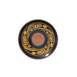 Set of 6 Senapi Chitre Panama Hand Painted Pottery Small Plates / Saucers