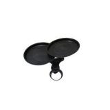 Black Dual Tray Cup Holder Organizer / Snack & Drink Tray Attachment