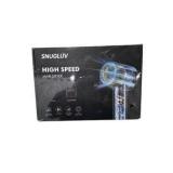 SNUGLUV High Speed Hair Dryer Black 1500W With Diffuser & Concentrator Sealed