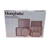 Retail value new: about $45–$70 Hongbake 7-Piece Nonstick Bakeware Set – Diamond Texture Surface – Looks New