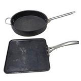 Mixed Kitchen Household Lot Pans Muffin Tray Wire Baskets Wrap Dispenser, Tension Rod, Collapsible Basin, Silicone Drying Matt, Silicone Serving Utensils, and Wall Mount Dual Glove Box Holder