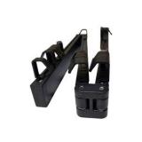 Adjustable Black Metal Wall Mount Brackets / Folding Arm Supports