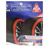 Retail price new: $80–$140 K&K Snow Socks Ultra Grip Series Tire Traction Socks – Size Large – Pair with Storage Bag