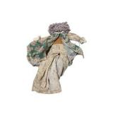 Lot of Cloth Folk Art Dolls – Amish Style, Handmade Fabric Dolls & Large White Lace Doll