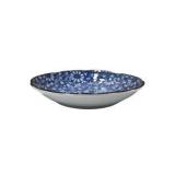 Japanese Blue Floral Bowls, Hand Painted Footed Dish & Porcelain Spoon Lot