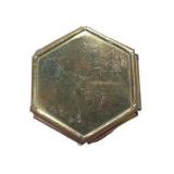Lot of 3 Vintage-Style Brass Tone Glass Trinket Jewelry Boxes Etched Floral Leaf