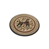 Decorative Match Holder Set With Round Tray, 4 Match Tubes & Small Wood Box