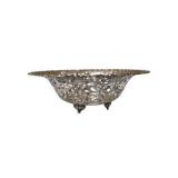Decorative Crystal Bowls, WMF Silverplate Pierced Bowl & Glass Votive Holders