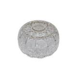 Decorative Crystal Bowls, WMF Silverplate Pierced Bowl & Glass Votive Holders