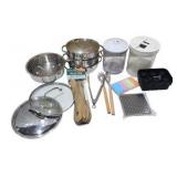 Cuisinart Stainless Universal Steamer, Kitchen Tools, Silicone Molds, Containers & Accessories Lot
