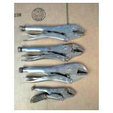 These are Irwin Vise-Grip locking pliers in various sizes.