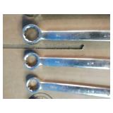 Set of SAE Combination Wrenches