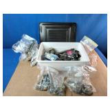 Collection of miscellaneous electrical and hardware components