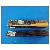 Two premium exotic wood turning blanks