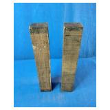 (2) 2"x2"x12"  Raw woodworking blanks,