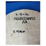 12"  Circular wood blank intended for woodworking, woodturning, or musical instrument making.