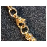 Brand New (3) 27" Gold Tone Rope Necklaces