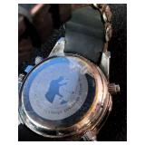 Stauer Sport Hybrid Watch with a stainless steel and silicone strap