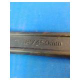 This is a vintage Thorsen 18-inch adjustable wrench, model 56738.