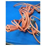 (4) 25 foot orange extension cords