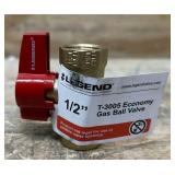 Legend T-3005 Red Top Forged Brass Economy Gas Ball Valve Msrp $174.99 lot of 12
