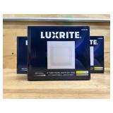 LUXRITE 4" MINI PANEL BAFFLED TRIM MSRP $145 (lot of 4)