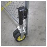 4 Seasons Gate Wheel with Spring Suspension, 400-Lb. Capacity, 8in. x 3in. Dual Tires, Model# GW-400FF