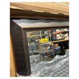Large wall mirror with a dark frame (28.5 in x 40.5 in)