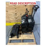 Pallet of Schumacher heavy-duty wheeled battery chargers and engine starters (untested sold as is)