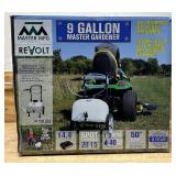 ^Master Mfg, MASTER GARDENER SPRAY 9 GAL, Tank Size 9 Gal, Flow 1 GPM, Pressure 40 PSI, Model# PCD-E3-009B-MM #27080 Msrp $224.99