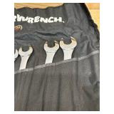 GearWrench 15-Piece Long Pattern Combination SAE Wrench Set   12-Point, Alloy Steel, Tool Roll Included MSRP $199 (missing 6)