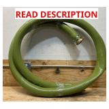 *NorthStar Water Pump Suction Hose, 3in. x 15ft., 60 Max. PSI, PVC, Industrial-Grade Aluminum Couplings