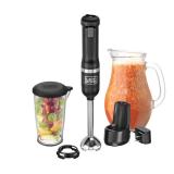 BLACK+DECKER 5-Speed 220-Watt Immersion Blender with Accessory Jar (Black)