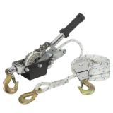 Ironton 1-Ton Rope Puller with 3 Hooks, 1100-Lb. Single-Line Capacity, 2200-Lb. Double-Line Capacity, 19.7ft.L Lift