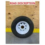 RADIAL TRAILER TIRE (cracked seal)