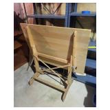 Adjustable Wood Drafting Table With Stand