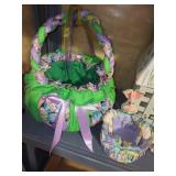 Mixed Easter Bunny Figurine & Basket Decor