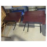 Folding Tables With Woodgrain Tops (Lot of 2)