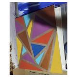 Ellsworth Kelly Print, AgriBank Fcb Poster & Abstract Framed Art (Lot of 3)