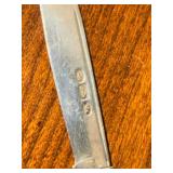 Antique Hallmarked Folding Fruit Pocket Knife Engraved Handle 4.75in